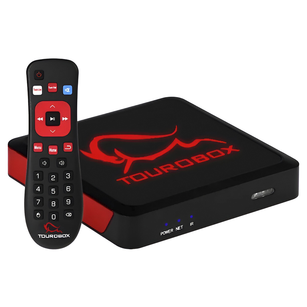 Receptor Digital Tourobox 1GB de RAM / 8GB / 4K UHD - Preto