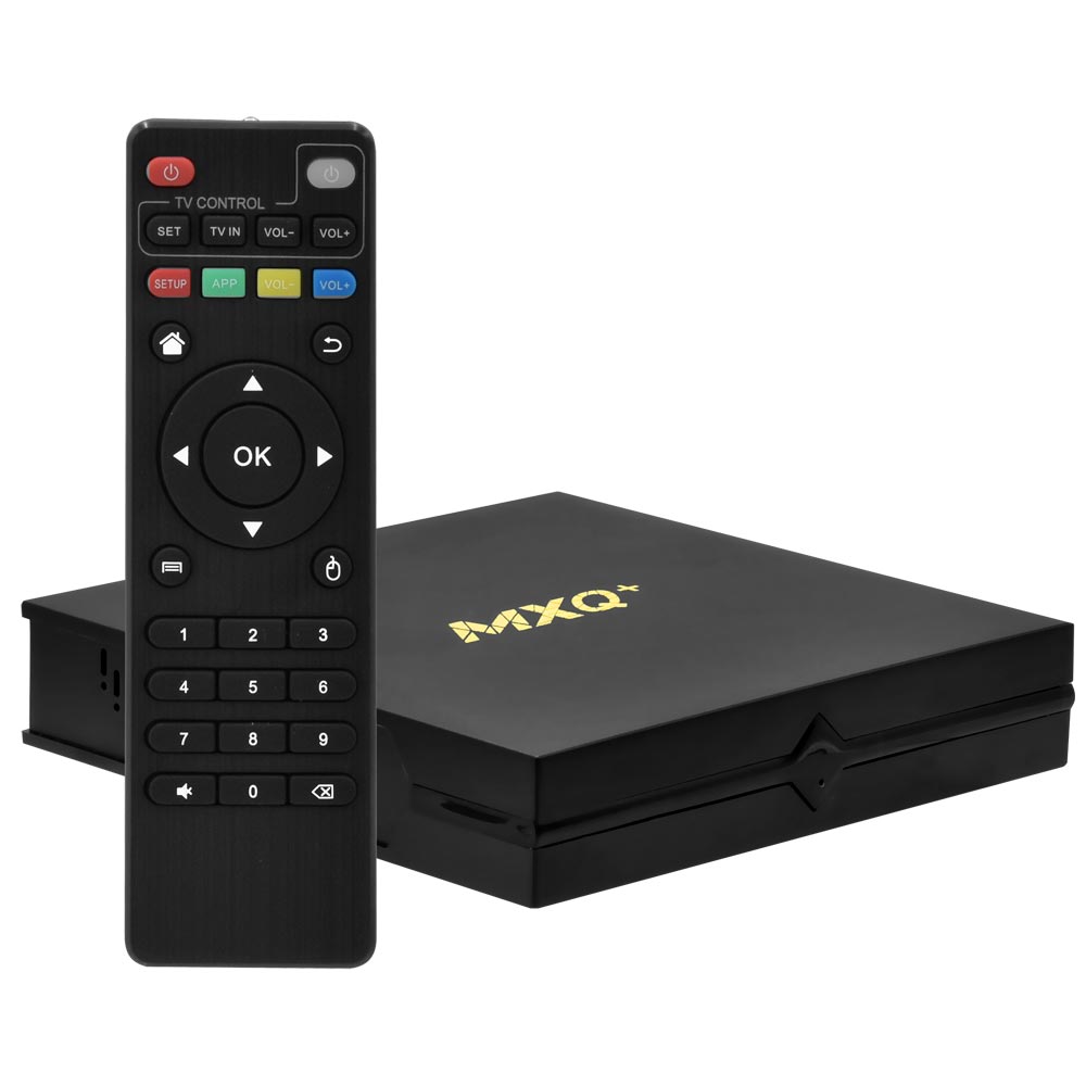 RECEPTOR DIGITAL TV BOX MXQ+ 4K 5G 16GB/128GB/IPTV/WIFI/HDMI/USB/LAN/ANDROID 10.0 PRETO