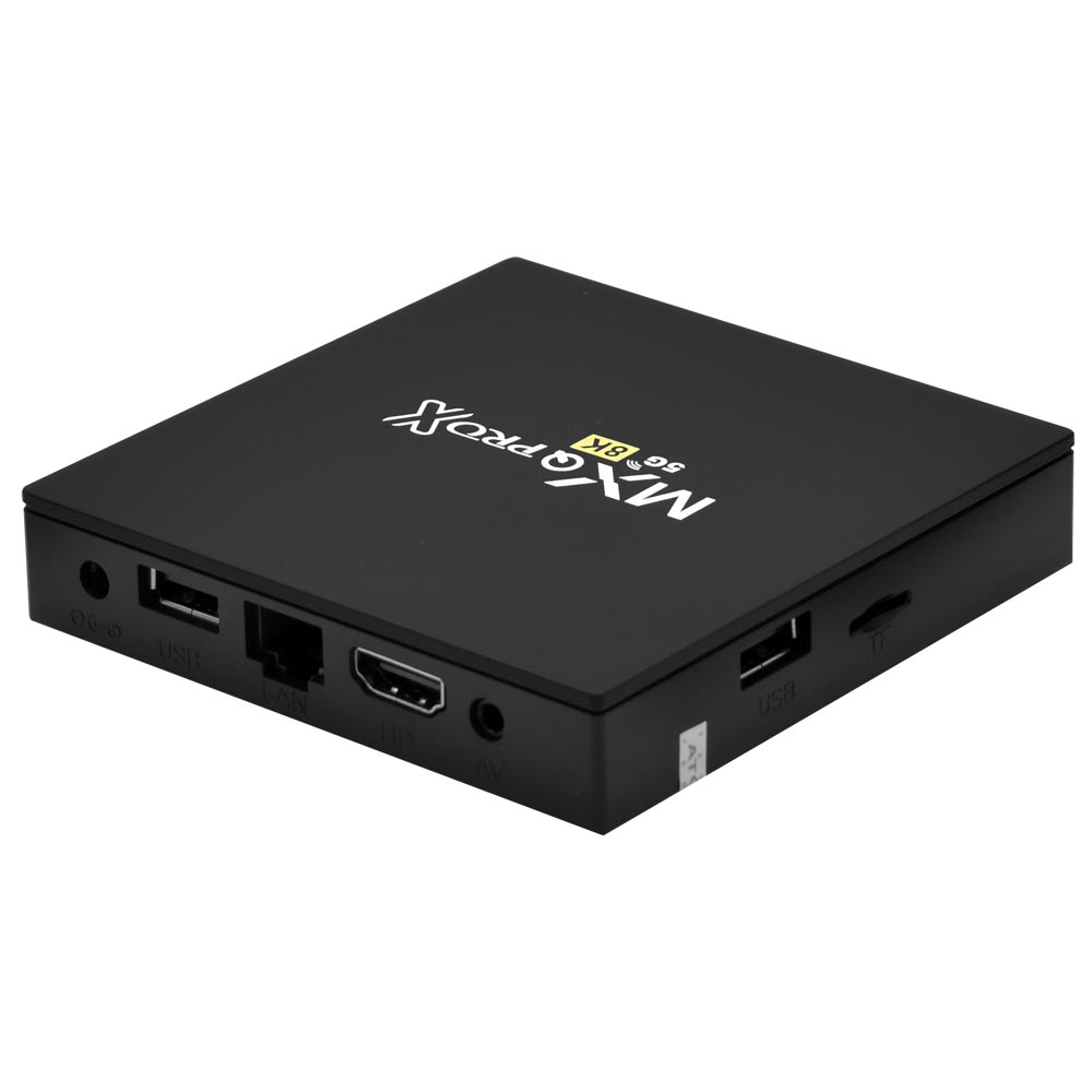 RECEPTOR DIGITAL TV BOX MXQ PRO X 8K 5G 64GB/512GB/IPTV/WIFI/HDMI/USB/LAN/ANDROID 10.0 PRETO