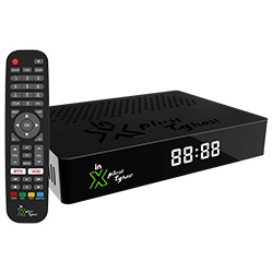 Receptor In X Plus Team Ghost Iptv / IKS / SKS - Preto