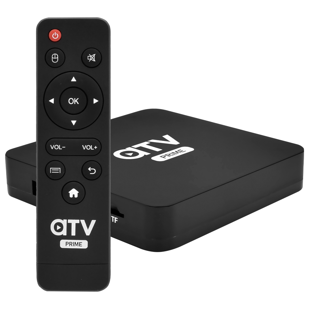 Receptor IPTV ATV Prime 2GB de RAM / 16GB / 4K - Preto