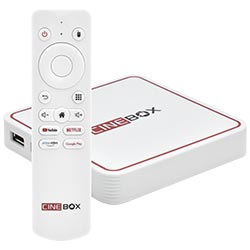 Receptor Iptv Cinebox C+ 2GB de RAM / 16GB / FHD - Branco