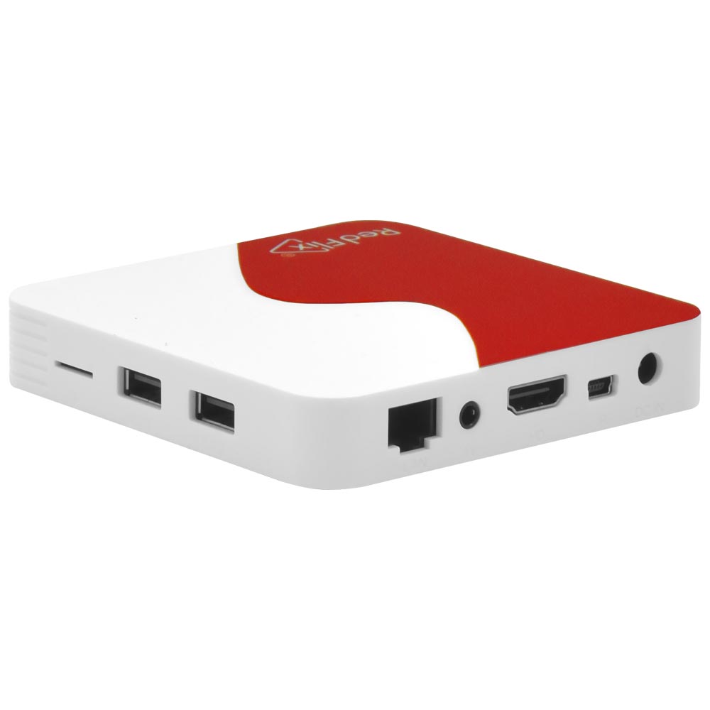 Receptor Iptv RedFlix Red+ 2GB de RAM / 16GB / 4K - Branco / Vermelho