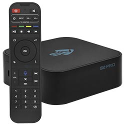 Receptor Iptv STV S2 Pro 2GB de RAM / 32GB / FHD / 6K - Preto