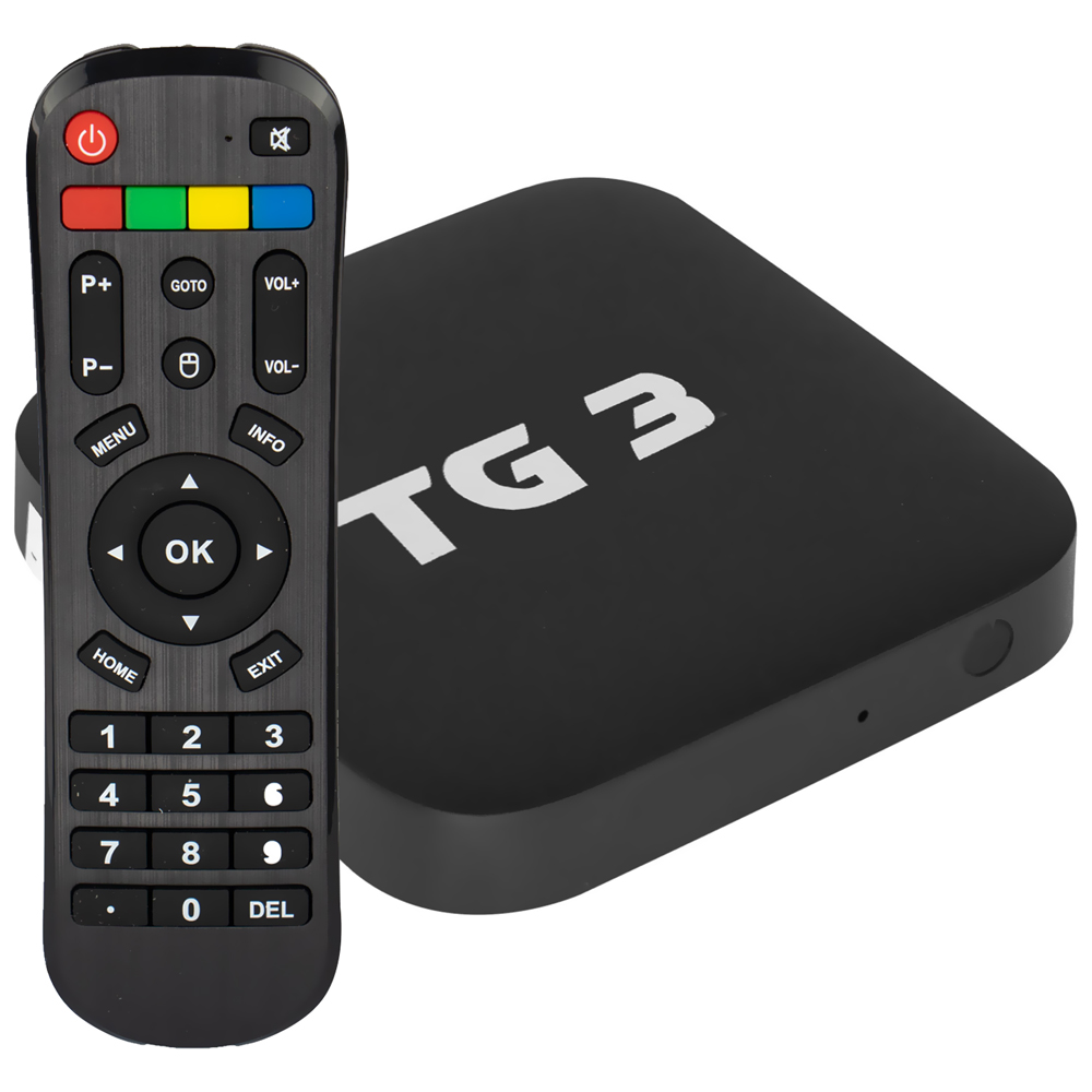 Receptor Iptv Tigre TG3 2GB de RAM / 16GB / UHD / 4K - Preto