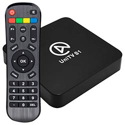 Receptor Iptv UniTV S1 K10 1GB de RAM / 8GB / HD - Preto