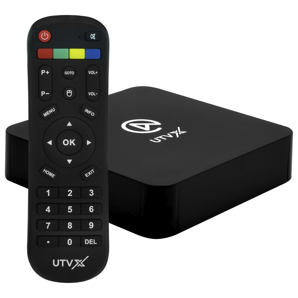 Receptor Iptv UTV X 1GB de RAM / 8GB / Full HD - Preto