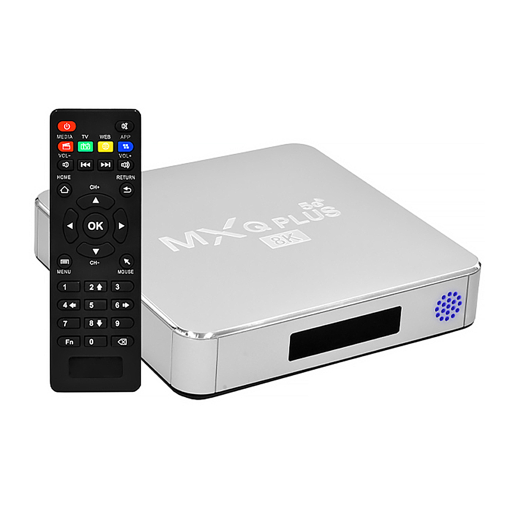 TV Box MXQ Plus 16GB de RAM / 64GB / 5G / 8K - Prata