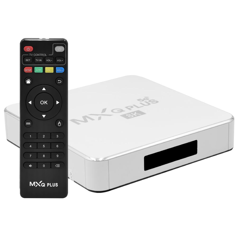 TV Box MXQ Plus 32GB de RAM / 128GB / 5G / 8K - Branco