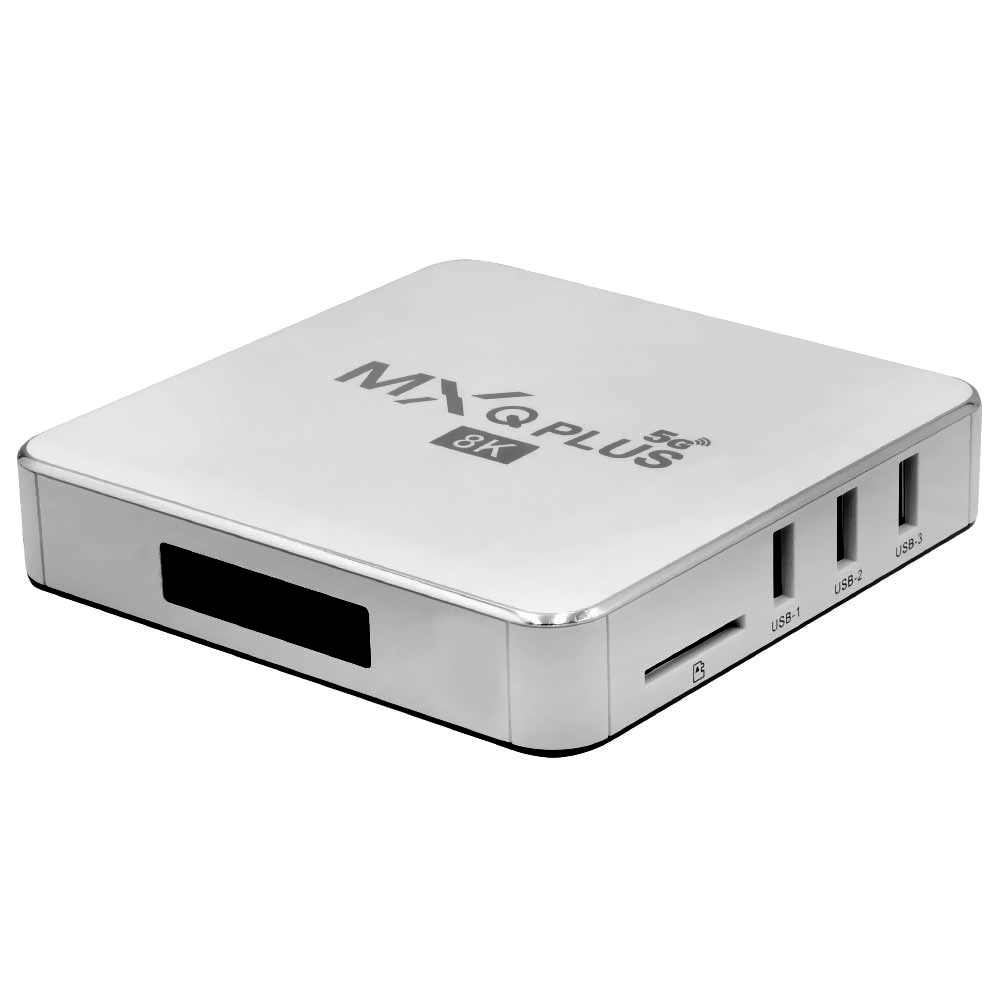 TV Box MXQ Plus 32GB de RAM / 128GB / 5G / 8K - Prata