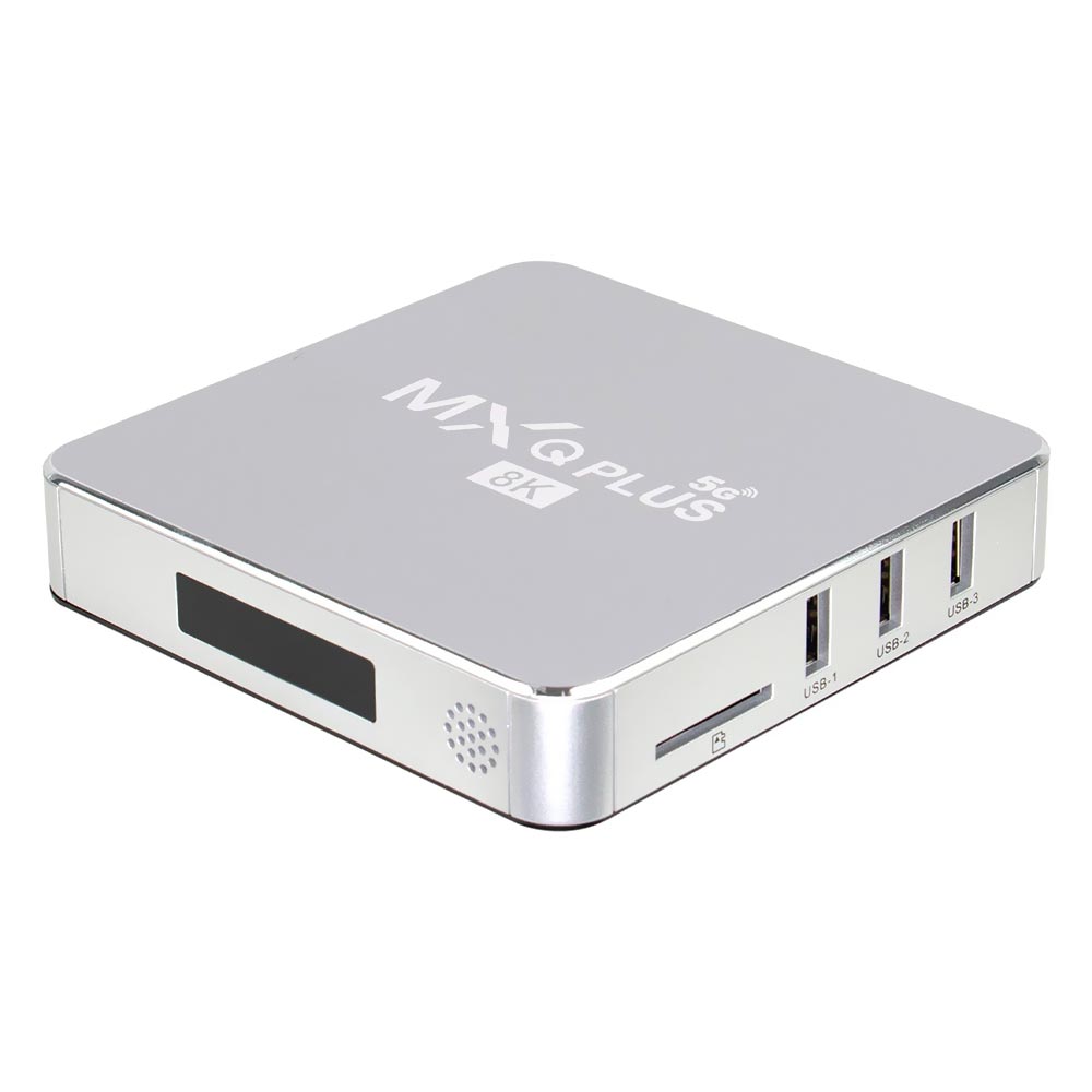 TV Box MXQ Plus 32GB de RAM / 256GB / 5G / 8K - Prata
