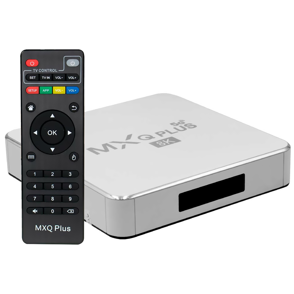 TV Box MXQ Plus 64GB de RAM / 256GB / 5G / 8K - Prata