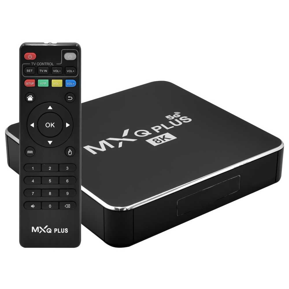 TV Box MXQ Plus 64GB de RAM / 256GB / 5G / 8K - Preto