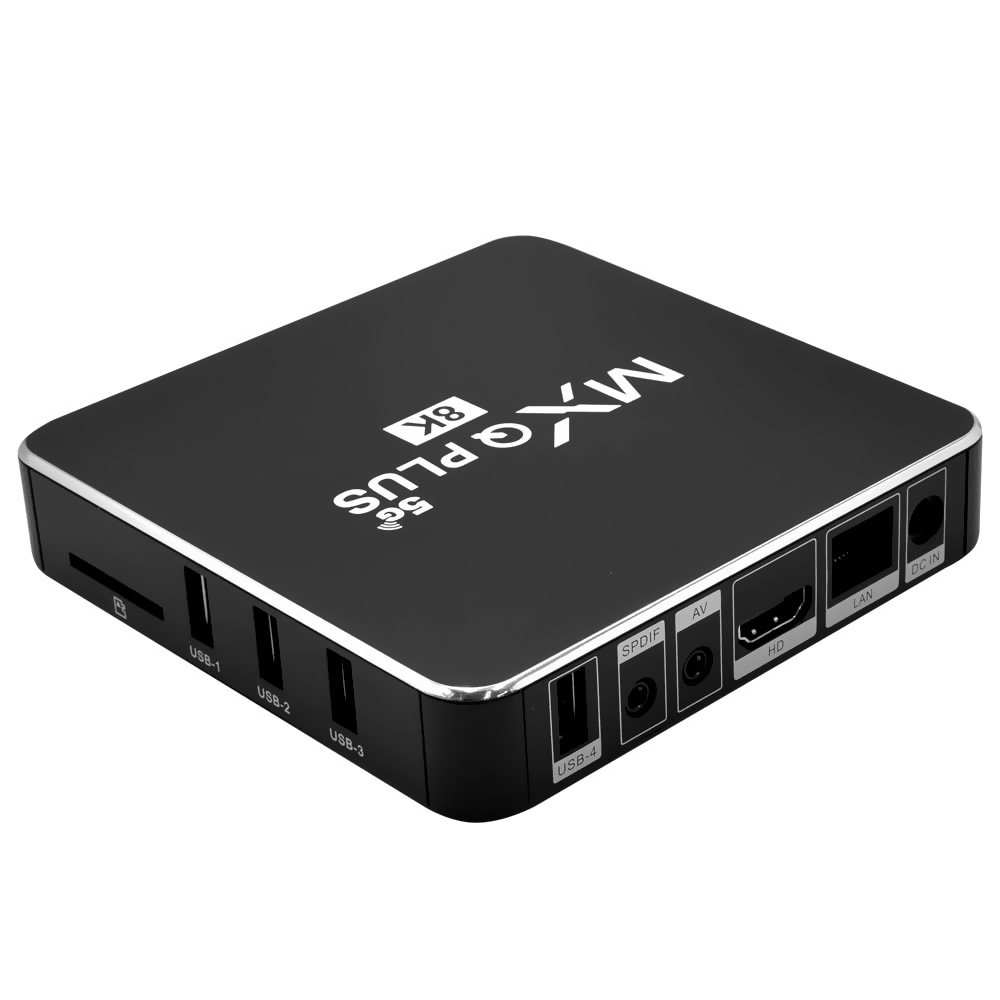 TV Box MXQ Plus 64GB de RAM / 256GB / 5G / 8K - Preto