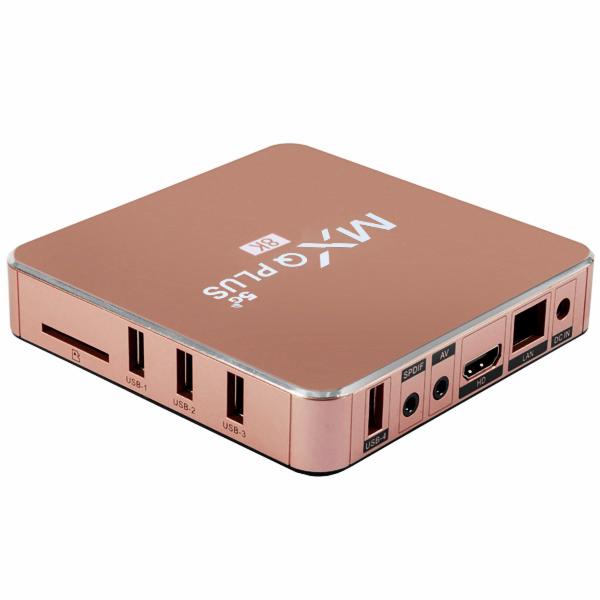 TV Box MXQ Plus 8GB de RAM / 64GB / 5G / 8K - Dourado