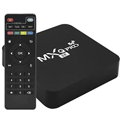 TV Box MXQ Pro 32GB de RAM / 128GB / 4K / 5G - Preto