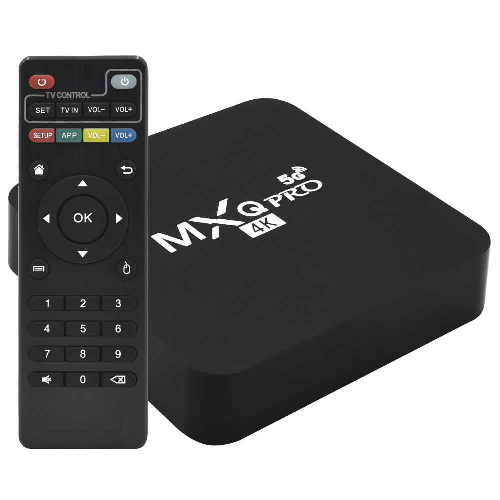 TV Box MXQ Pro 32GB de RAM / 128GB / 4K / 5G - Preto