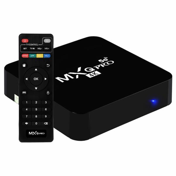 TV Box MXQ Pro 4GB de RAM / 64GB / 5G / 4K - Preto