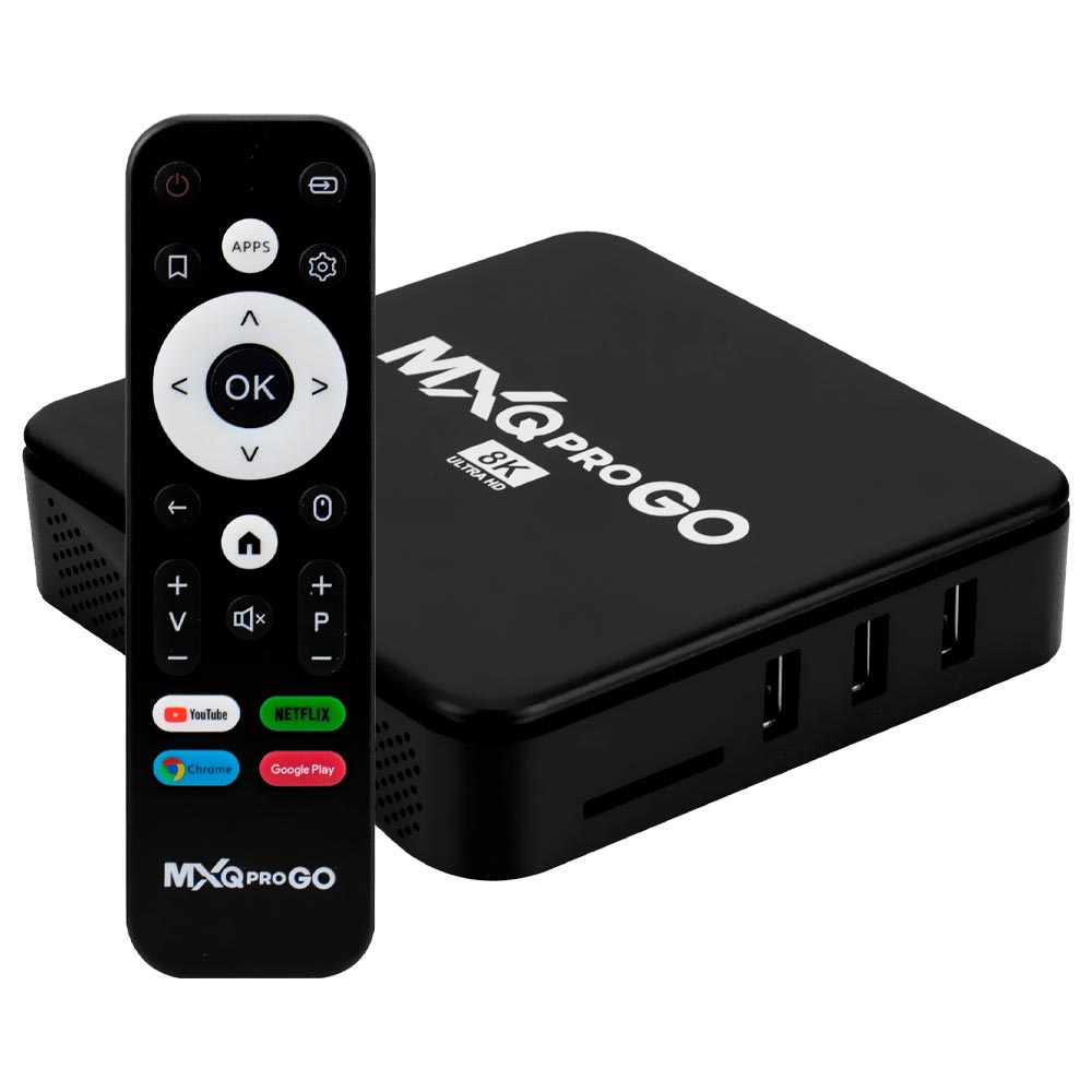 TV Box MXQ Pro Go 128GB de RAM / 512GB / 8K - Preto