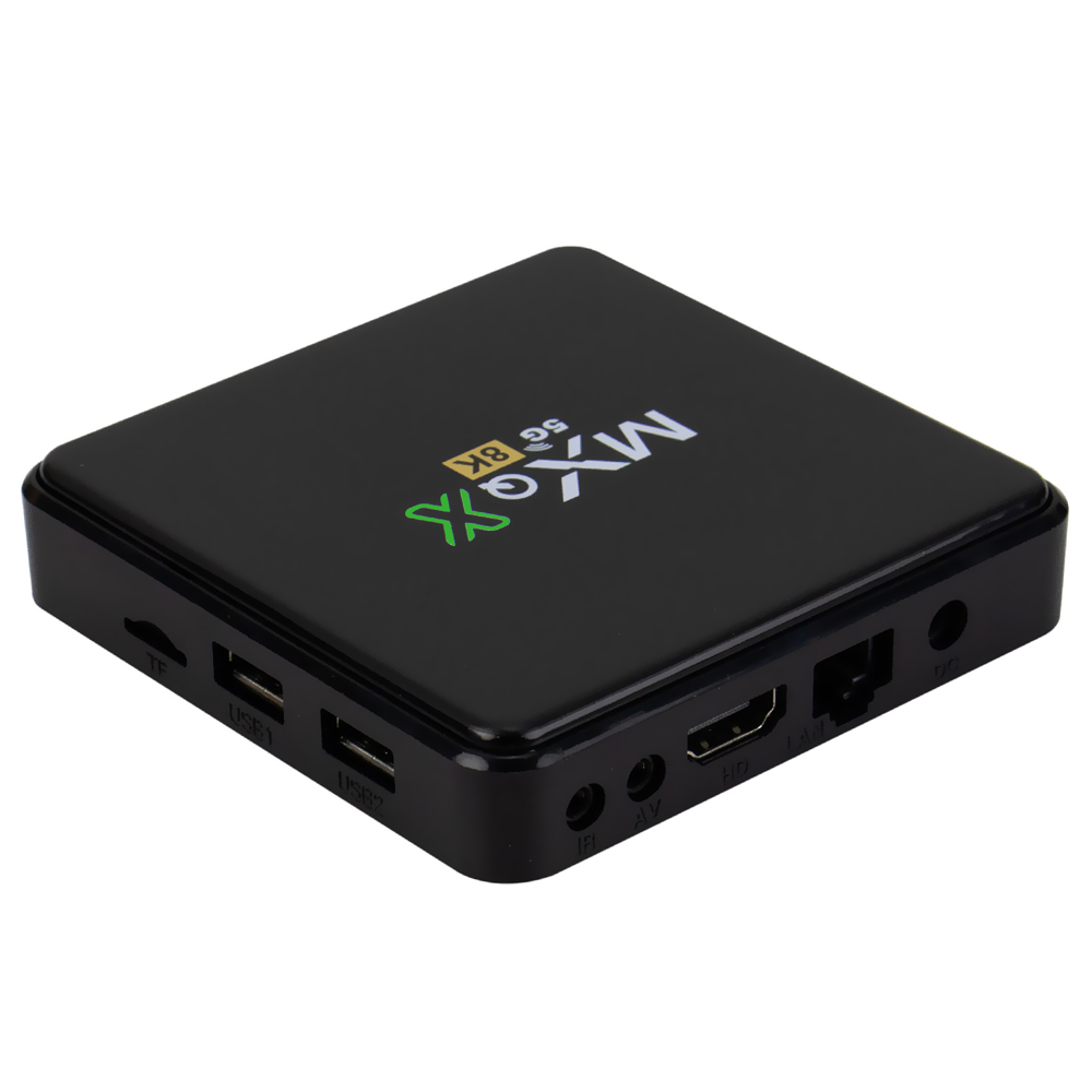 TV Box MXQ X 32GB de RAM / 128GB / 8K - Preto