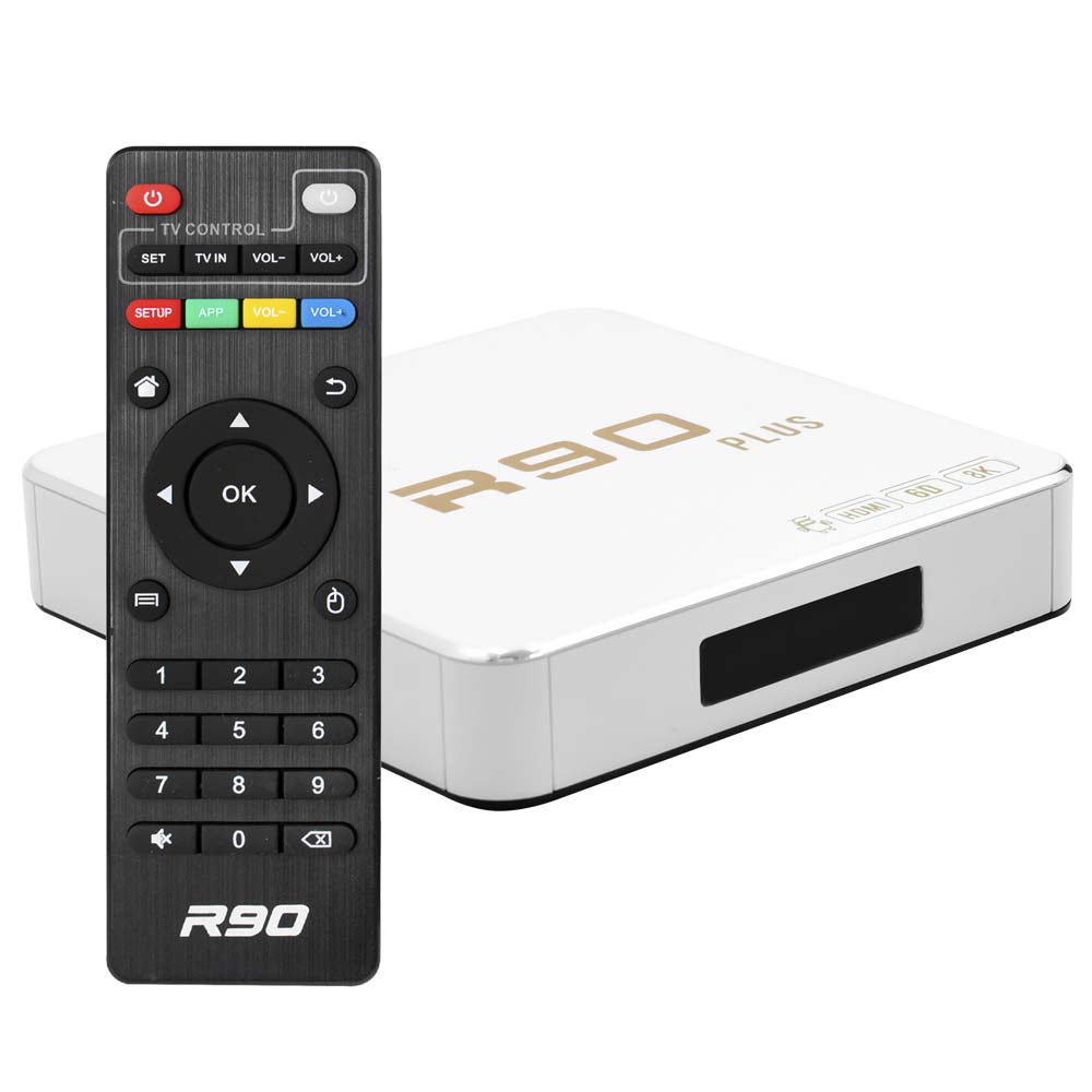 TV Box R90 Plus 64GB de RAM / 512GB / 5G / UHD / 8K / 6D - Branco