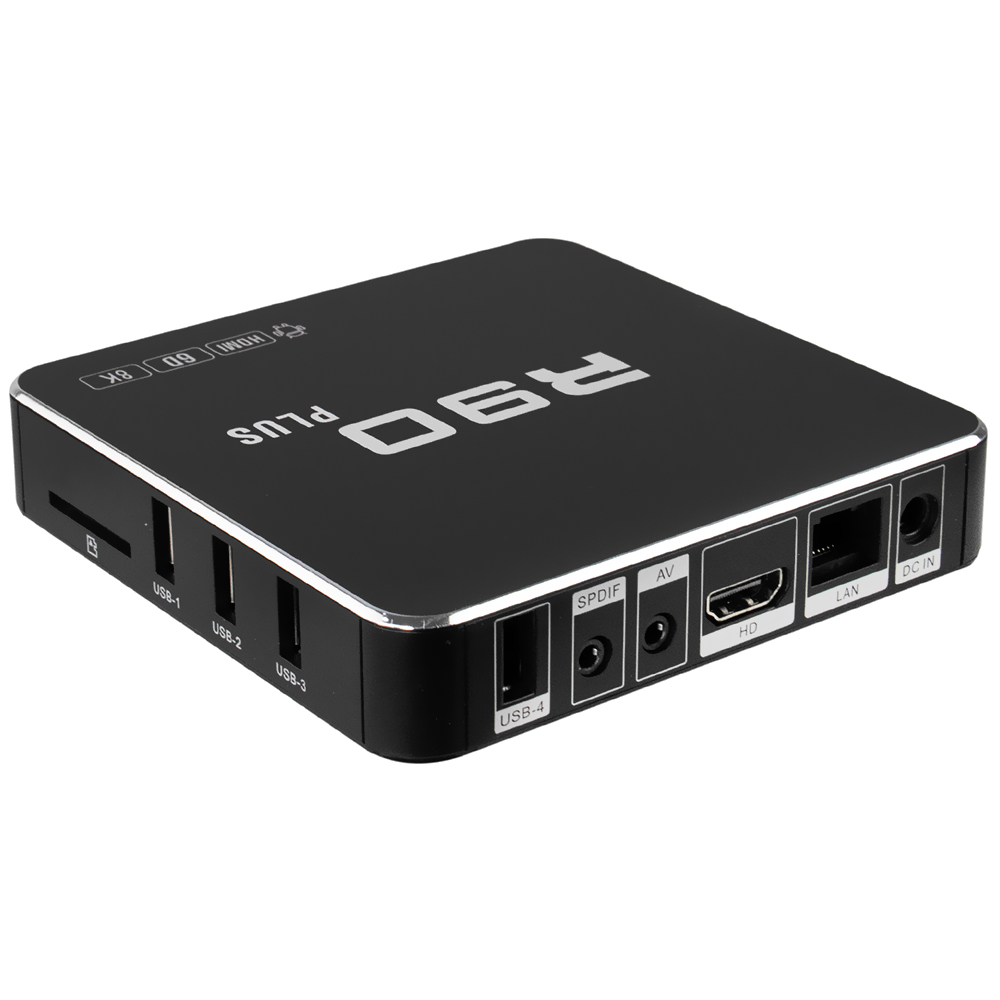 TV Box R90 Plus 64GB de RAM / 512GB / 5G / UHD / 8K / 6D - Preto