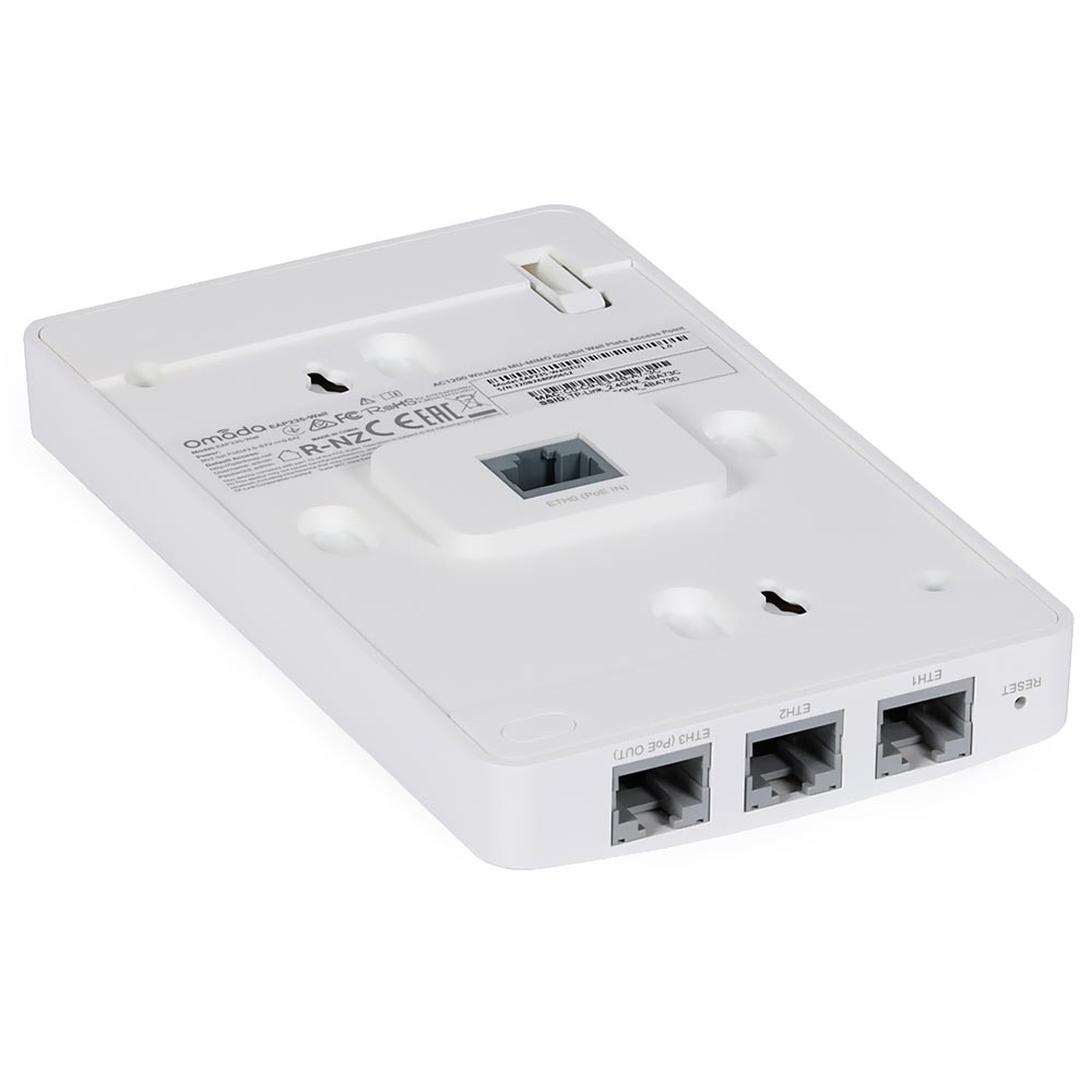 Ponto de Acesso Tp-Link Omada EAP235-WALL AC1200 Dual Band / 2.4GHz / 5GHz / MU-MIMO - Branco (Parede)