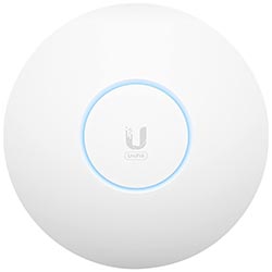 Ponto de Acesso Ubnt U6-Pro AP Dual Band Wi-Fi 6 / 1PoE / 2.4GHz / 5GHz / 1WAN / 5300Mbps - Branco