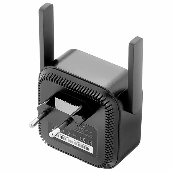 Repetidor de Sinal Xiaomi R03 Mi Pro / 2.4GHz / 300Mbps / 2 Antenas - Preto