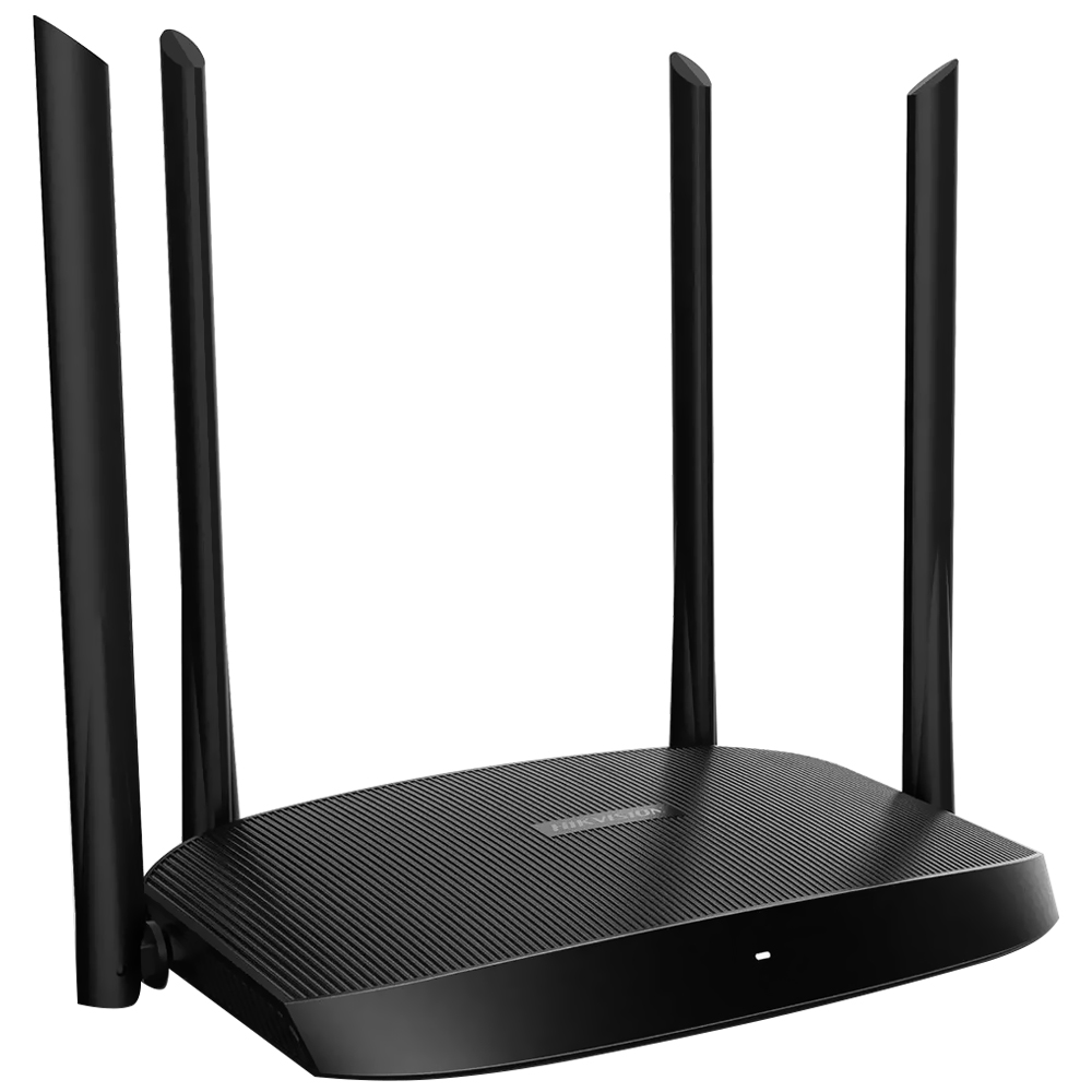 Roteador Hikvision DS-3WR12GC AC1200 Dual Band / 2.4GHz / 5GHz / 4 Antenas - Preto