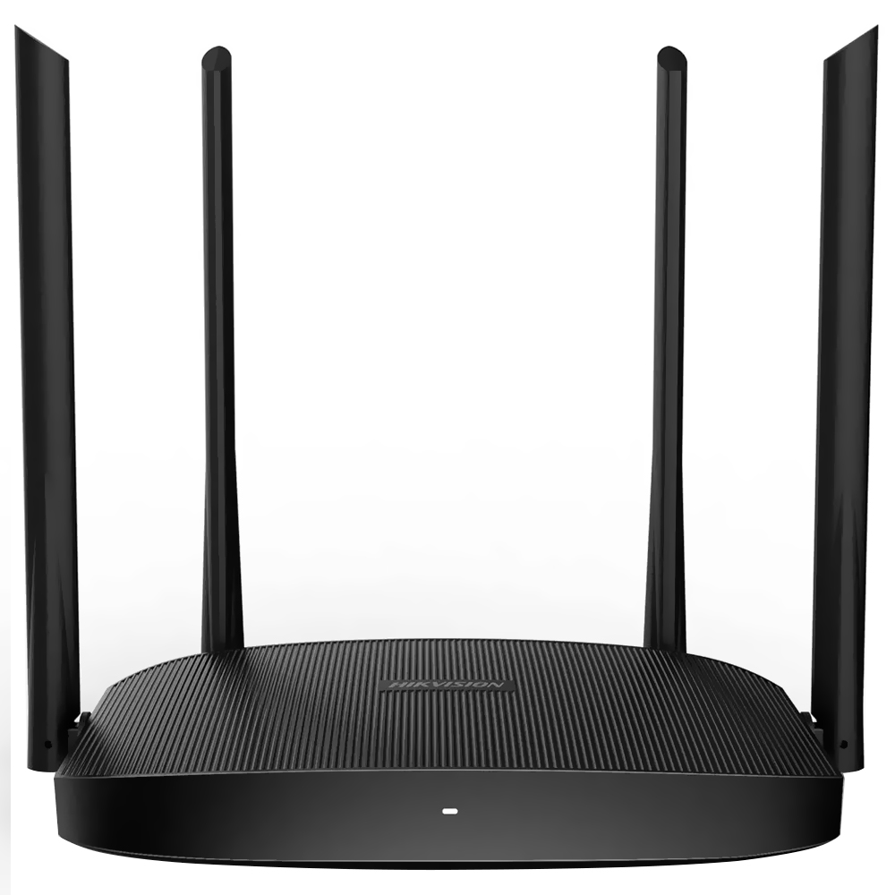 Roteador Hikvision DS-3WR12GC AC1200 Dual Band / 2.4GHz / 5GHz / 4 Antenas - Preto