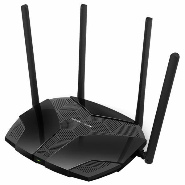 Roteador Mercusys MR70X AX1800 Dual Band / 2.4GHz / 5GHz / Wi-Fi 6 / 4 Antenas - Preto