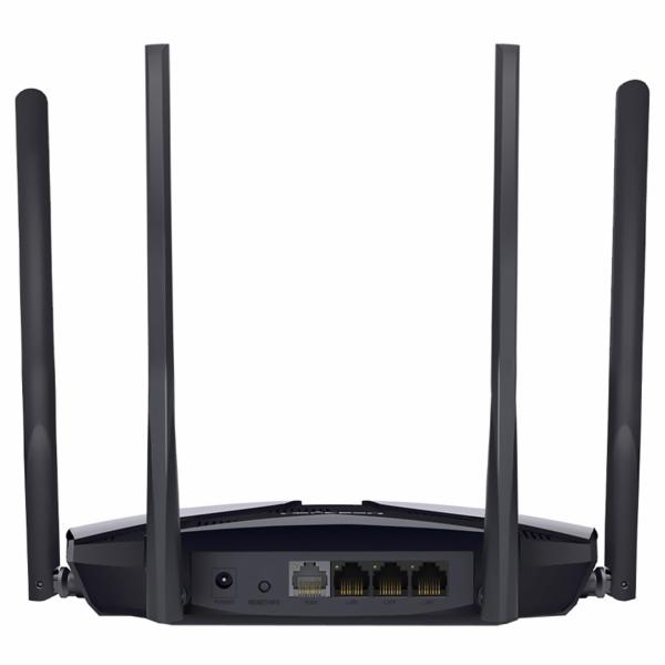 Roteador Mercusys MR70X AX1800 Dual Band / 2.4GHz / 5GHz / Wi-Fi 6 / 4 Antenas - Preto