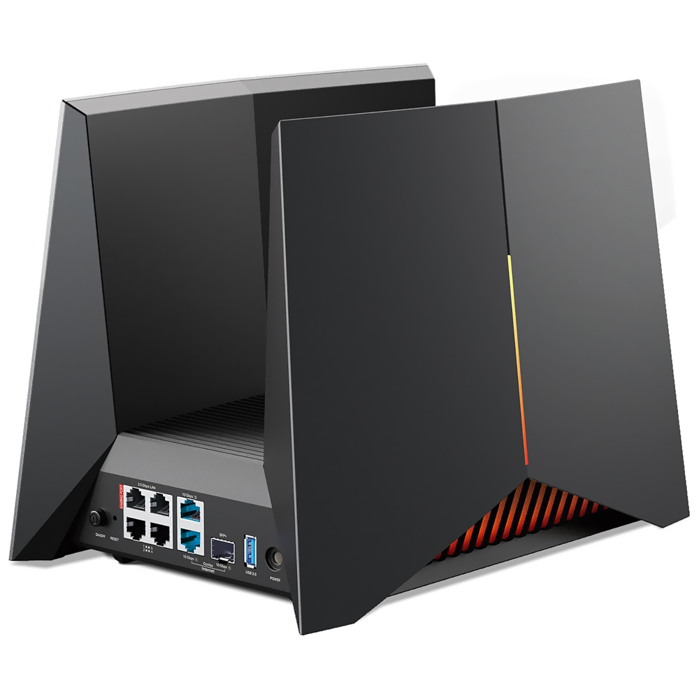 Roteador Tp-Link Archer GE800 BE19000 Gaming Tri Band / Wi-Fi 7 - Preto