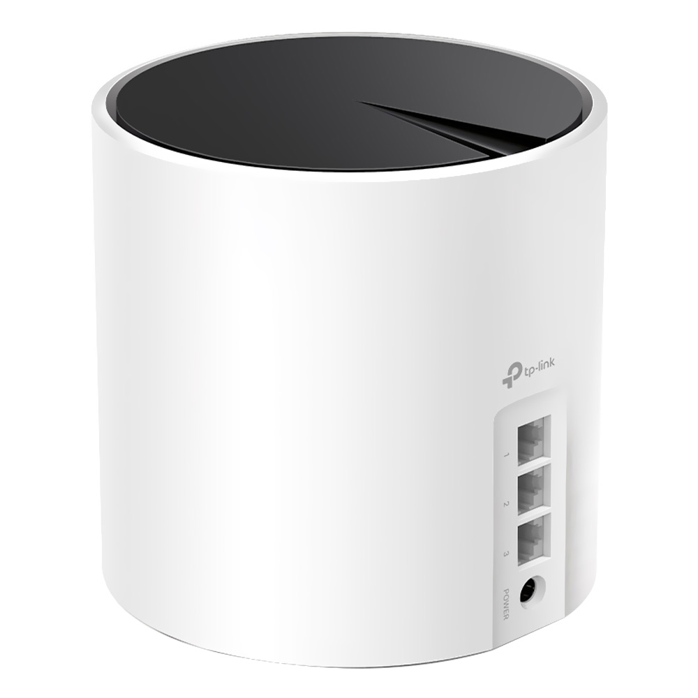 Roteador Tp-Link Deco X55 Whole Home Mesh AX3000 Dual Band / 2.4GHz / 5GHz / Wi-Fi 6 - Branco (Kit com 3)