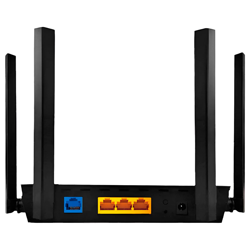 Roteador Tp-Link EX220 AX1800 Dual Band / 2.4GHz / 5GHz / Wi-Fi 6 / 4 Antenas - Preto