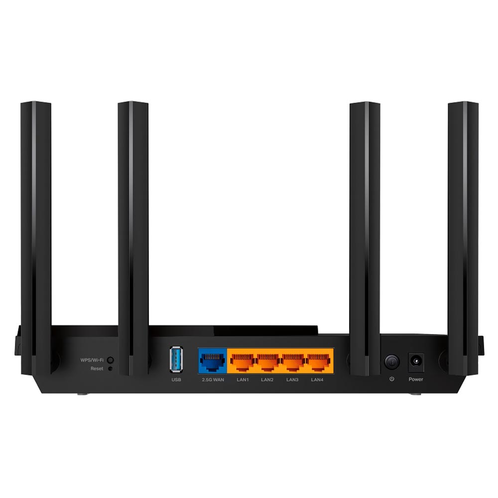 Roteador Tp-Link EX510 Pro AX3000 Dual Band Multi-Gigabit / 2.4GHz / 5GHz / Wi-Fi 6 / 4 Antenas - Preto