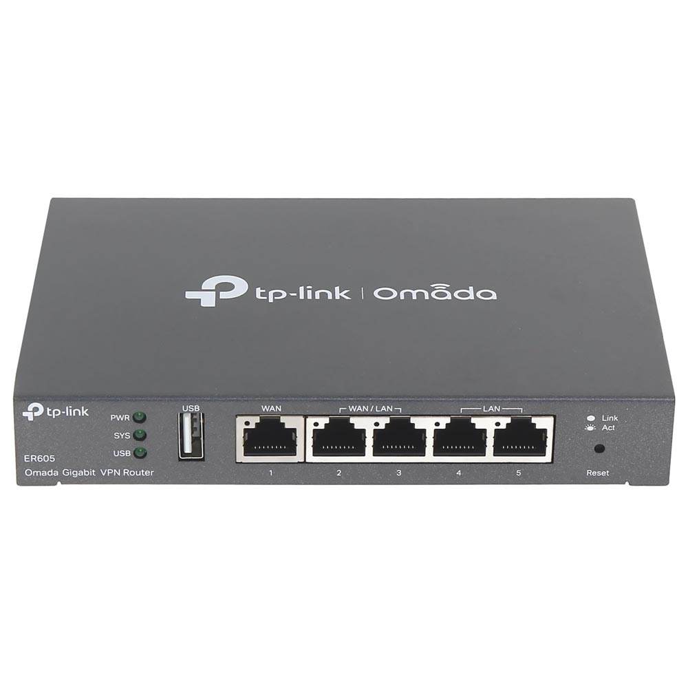 Roteador Tp-Link Omada ER605 VPN Gigabit Multi-WAN - Preto