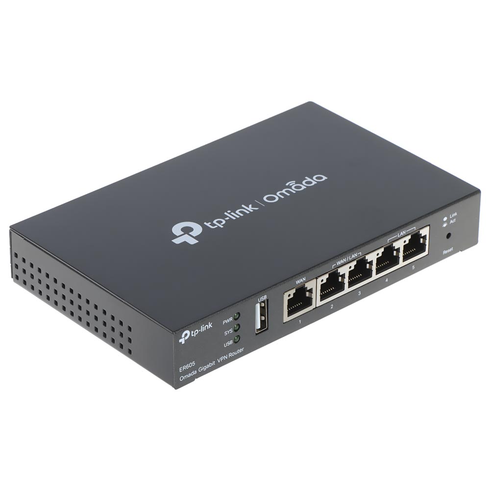 Roteador Tp-Link Omada ER605 VPN Gigabit Multi-WAN - Preto