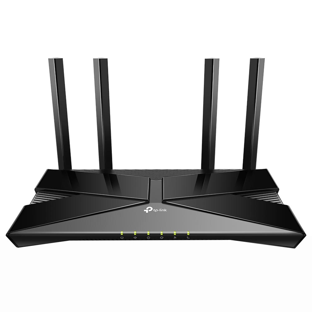 Roteador Tp-Link XX230V AX1800 Gpon Dual Band / 2.4GHz / 5GHz / Wi-Fi 6 / 4 Antenas - Preto