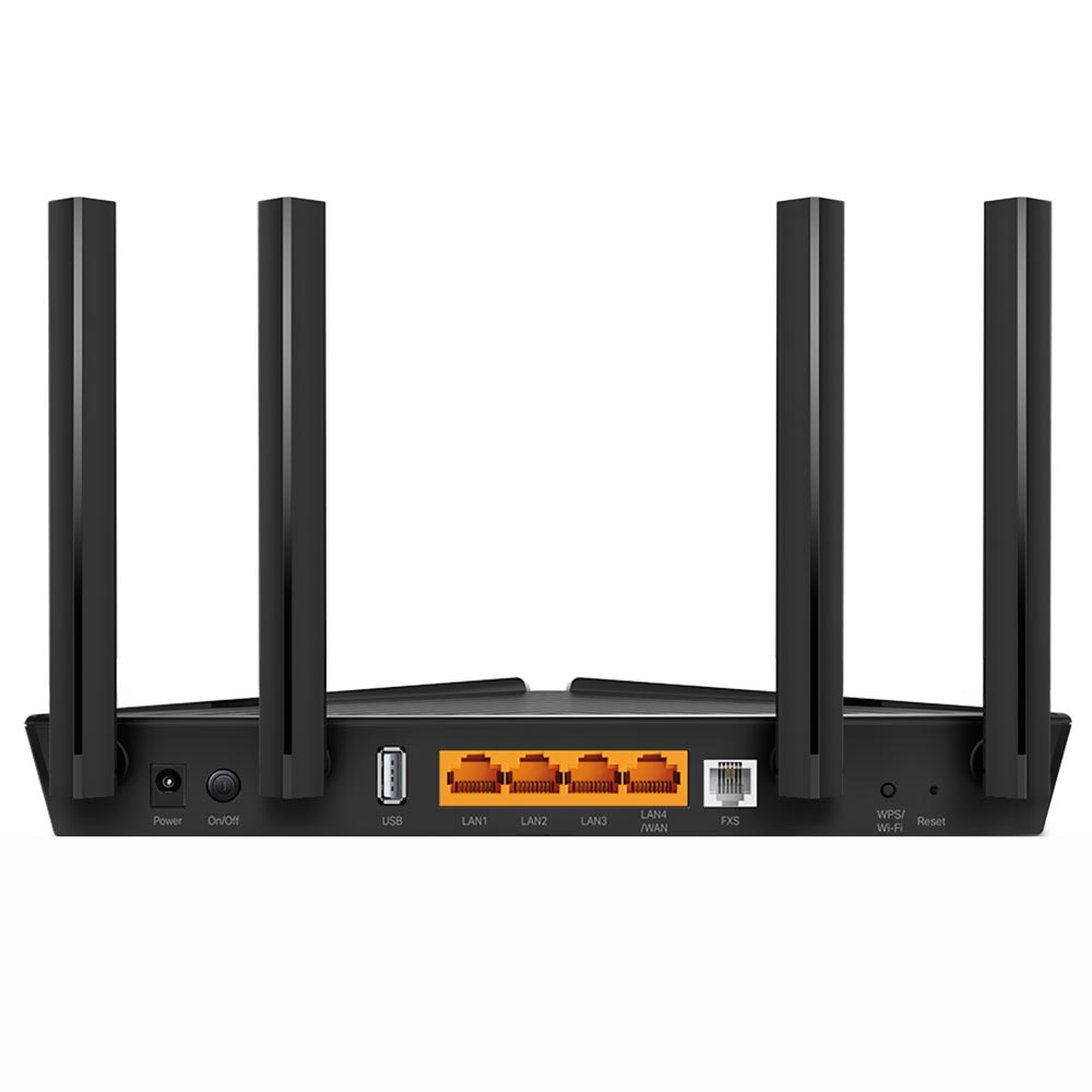 Roteador Tp-Link XX230V AX1800 Gpon Dual Band / 2.4GHz / 5GHz / Wi-Fi 6 / 4 Antenas - Preto