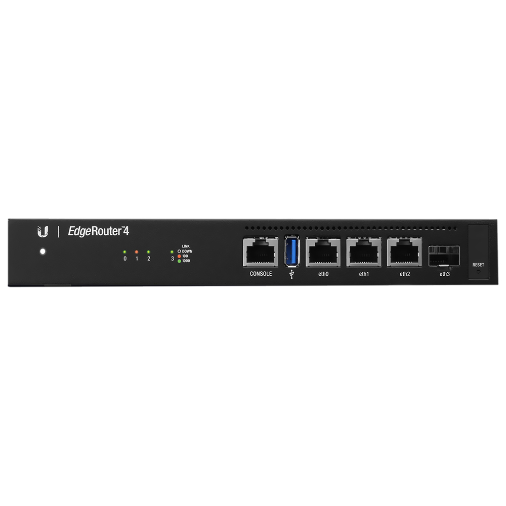 Roteador UBNT ER-4-BR EdgeRouter / 4 RJ45 / SFP - Preto