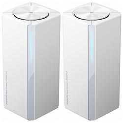 Roteador Xiaomi RD28 DVB4458GL Mesh System AX3000 NE NFC Dual Band / 2.4GHz / 5GHz / Wi-Fi 6 - Branco (Kit com 2)