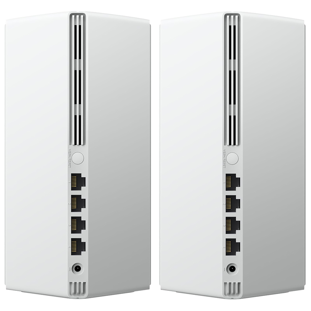 Roteador Xiaomi RD28 DVB4458GL Mesh System AX3000 NE NFC Dual Band / 2.4GHz / 5GHz / Wi-Fi 6 - Branco (Kit com 2)