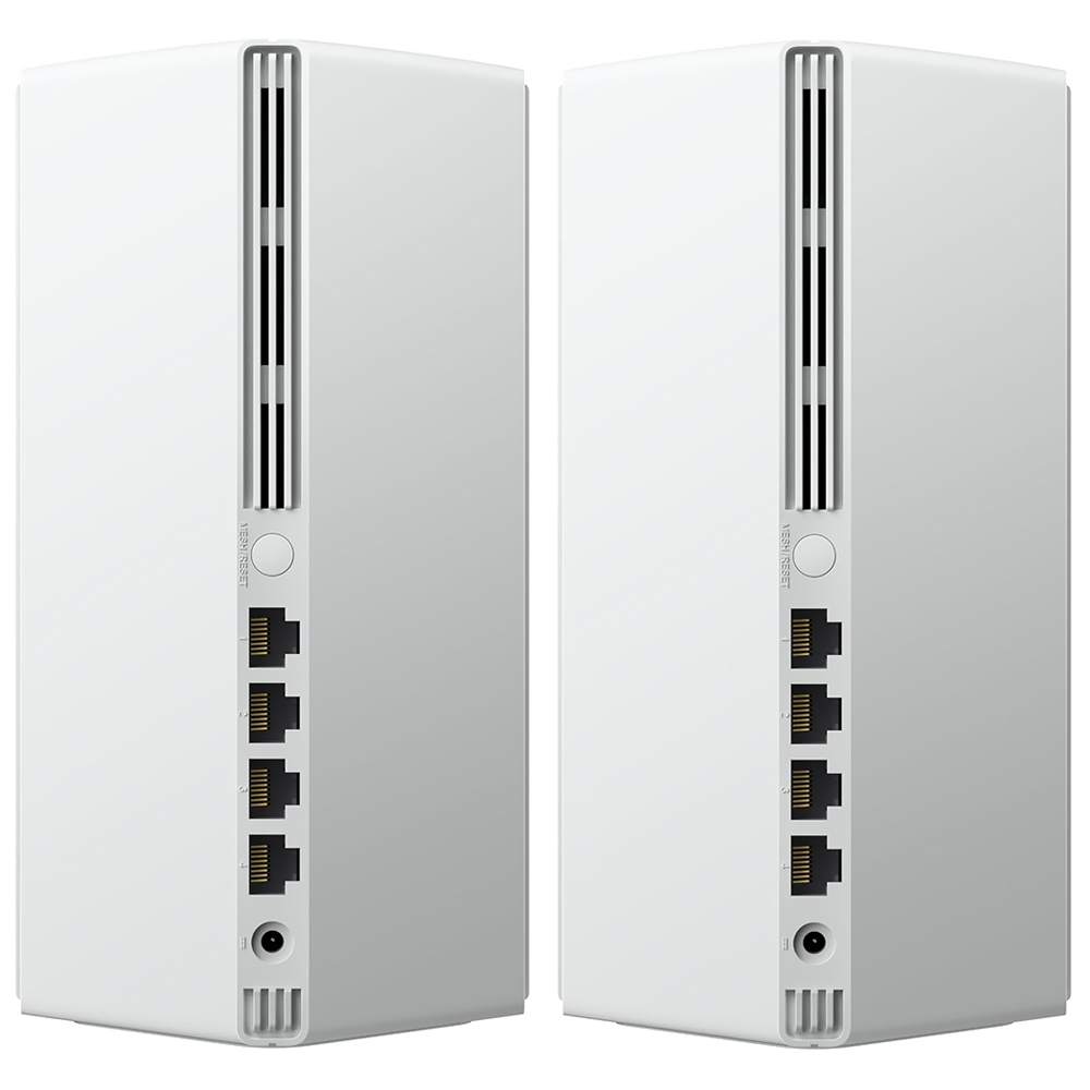 Roteador Xiaomi RD28 DVB4462GL Mesh System AX3000 NE NFC Dual Band / 2.4GHz / 5GHz / Wi-Fi 6 - Branco (Kit com 2)