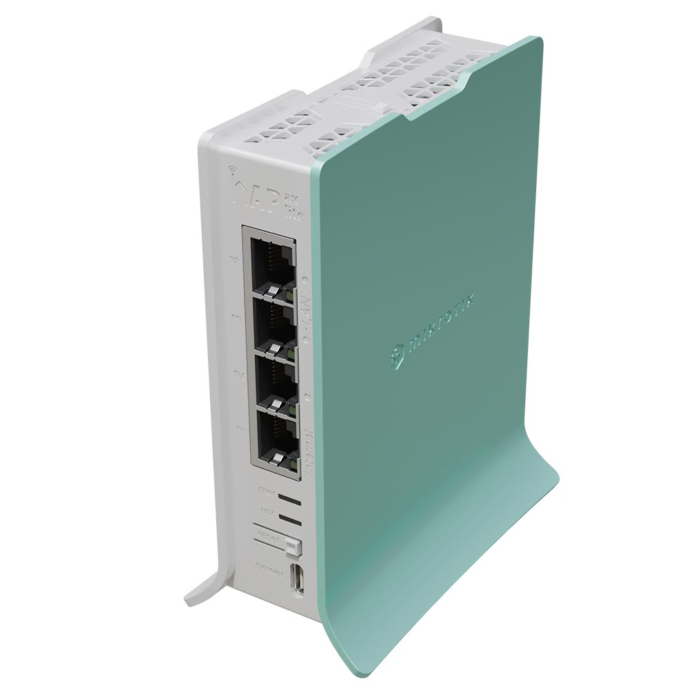 Switch Mikrotik Hap AX Lite L41G-2AXD / 800MHz / 256MB L4 - Branco / Verde