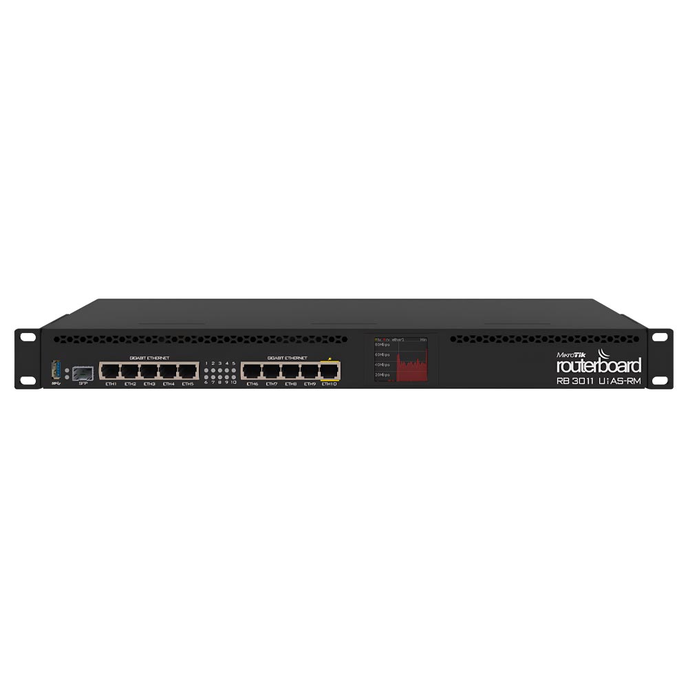 Switch Mikrotik RB 3011UIAS-RM L5 - Preto