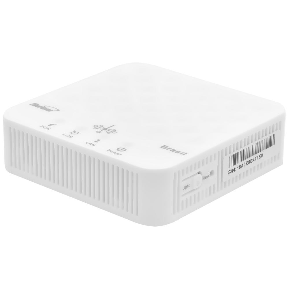 Terminal de Rede Óptica Fiberhome GPON ONU AN5506-01A Brasil 1GE Mini / RP0562 / UPC / BRIG - Branco