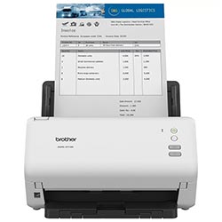 Scanner de Mesa Brother ADS-3100 USB / Bivolt - Branco
