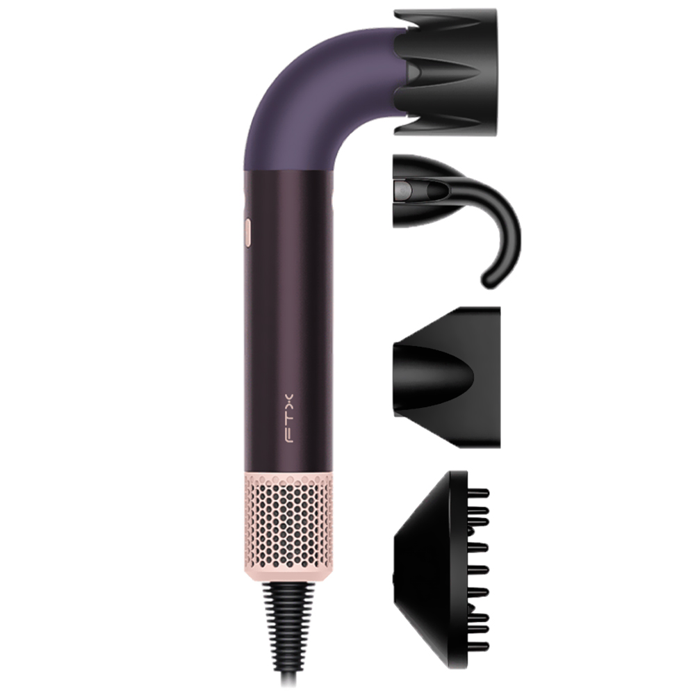 Secador de Cabelo FTX Supersonic X 1700W / 220V - Cinza / Roxo
